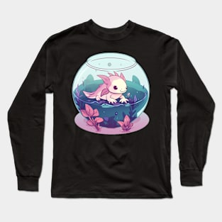 Axolotl in a Fishbowl Long Sleeve T-Shirt